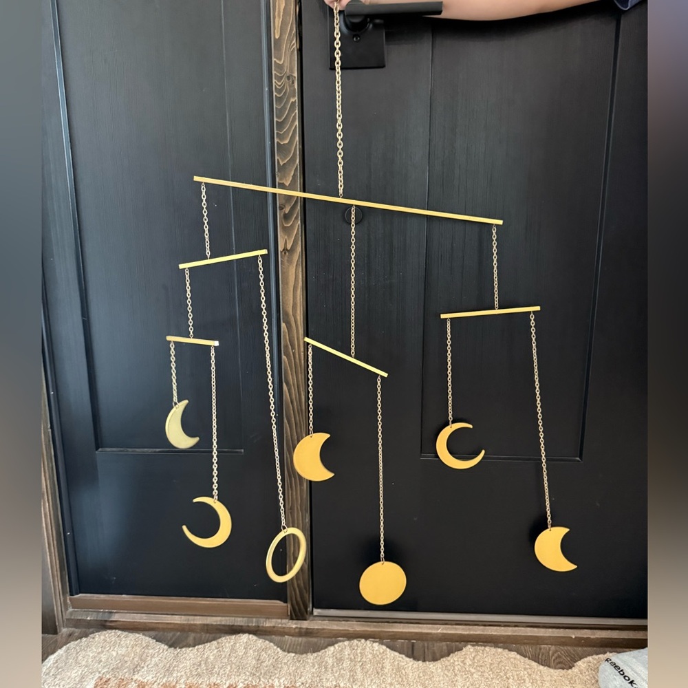 Gold Moon Hanging Mobile
